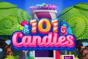 Tampilan visual ceria dari slot 101 Candies dengan simbol permen warna-warni