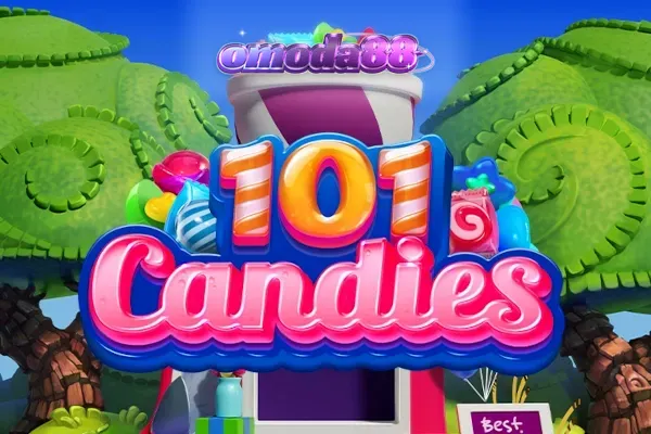Tampilan visual ceria dari slot 101 Candies dengan simbol permen warna-warni